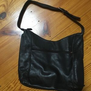 Black Leather Shoulder Bag